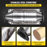 Fuel & Exhaust: VEVOR Catalytic Converter Compatible with 1998-2002 Honda Accord 2.3L, Direct-Fit High Flow Series Cat Converter, Stainless Steel Exhaust Converter Pipe with Flange Design & Gasket (OBD III Compliant)