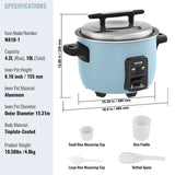 Rice Cookers & Steamers: VEVOR Commercial Rice Cooker, 50-Cup Rice Cooker, 10 Liter Large Rice Cooker and Warmer with Nonstick Inner Pot, Fast Cooking and 24-Hour Keep Warm, with Rice Cup and Paddle, for Restaurant