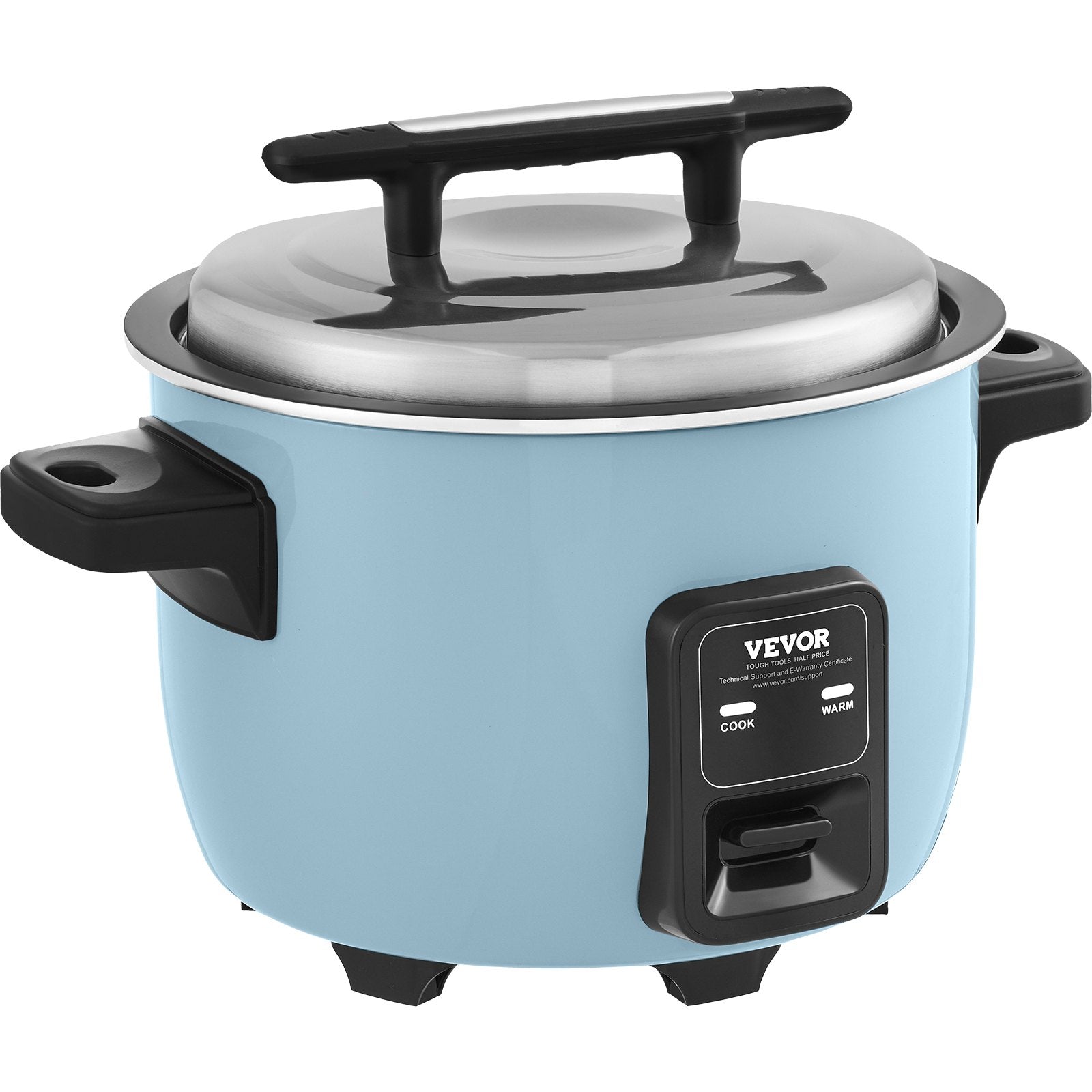 Commercial Rice Cooker, 60-Cup Rice Cooker, 13 Liter Large Rice Cooker and Warmer with Nonstick Inner Pot, Fast Cooking and 24-Hour Keep Warm, with Rice Cup and Paddle, for Restaurant
