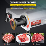 Speciality Appliances: VEVOR Commercial Meat Slicer, 240W Electric Deli Food Slicer, 10 inch Carbon Steel Blade Electric Food Slicer, 350-400RPM Meat Slicer, 0 - 0.47 inch Adjustable Thickness for Commercial and Home Use