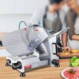 Speciality Appliances: VEVOR Commercial Meat Slicer, 240W Electric Deli Food Slicer, 10 inch Carbon Steel Blade Electric Food Slicer, 350-400RPM Meat Slicer, 0 - 0.47 inch Adjustable Thickness for Commercial and Home Use