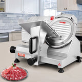 Speciality Appliances: VEVOR Commercial Meat Slicer, 200W Electric Deli Food Slicer, 350-400RPM Meat Slicer with 8" Carbon Steel Blade, 0 - 0.47 inch Adjustable Thickness Electric Meat Slicer for Home and Commercial Use