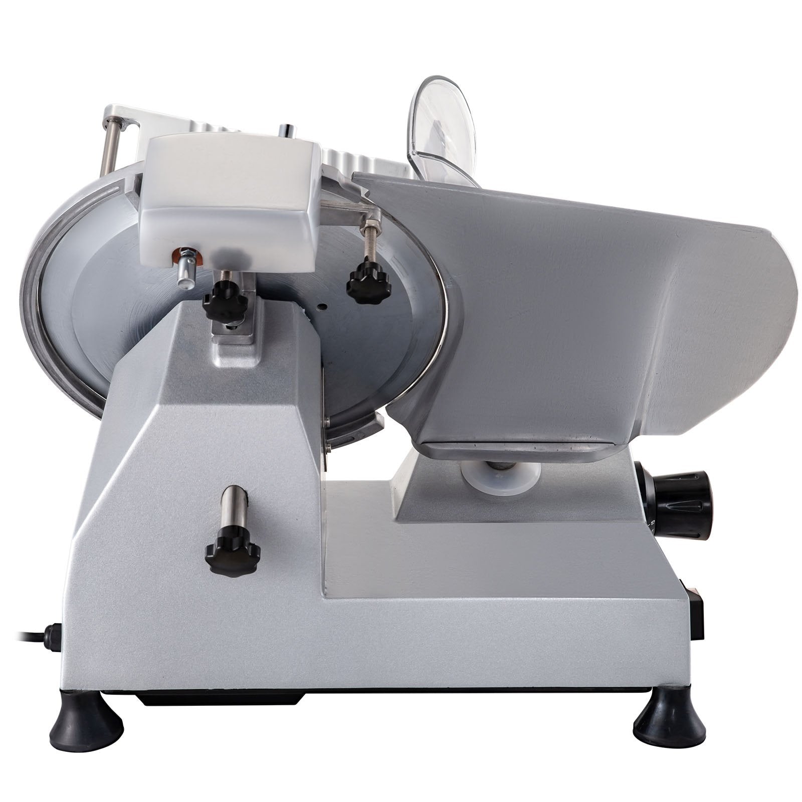 Commercial Meat Slicer, 320W Electric Deli Food Slicer, 12 inch Carbon Steel Blade Electric Food Slicer, 350-400RPM Meat Slicer, 0-0.6 inch Adjustable Thickness for Meat, Cheese, Veggies, Ham