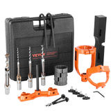 Drill & Screwdriver Accessories: VEVOR Mortising Attachment for Drill Press, 4 Model Drills Square Hole Chisel Set, Bench Drill Locator Set Mortise and Tenon Tools with 5 Bushings, for Woodworking Mortising Tenoning Drilling Machine