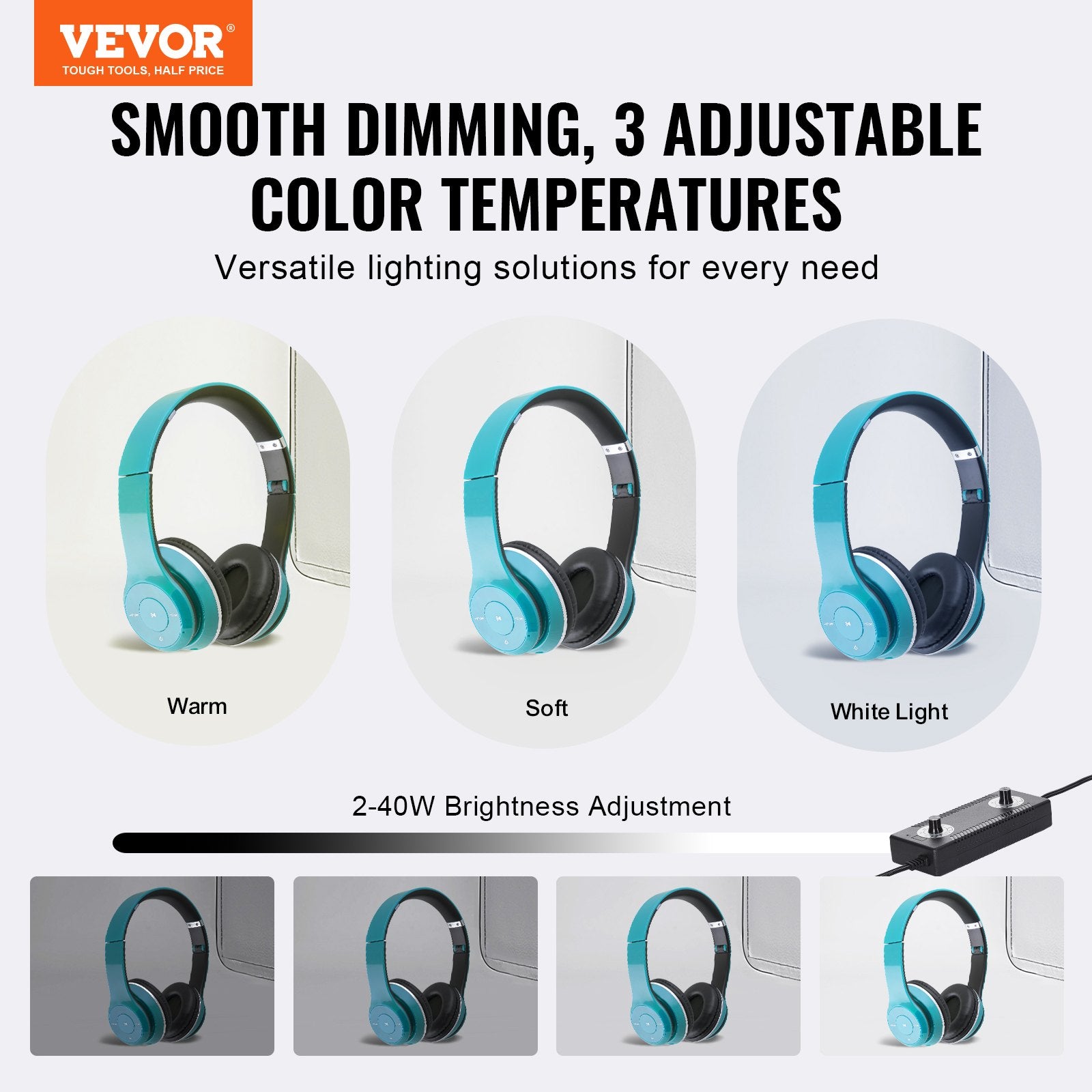 Automotive Repair & Speciality Tools: VEVOR Photo Studio Light Box 3000-5600K Adjustable 3 Color Temperatures, 50.5 x 48.5 x 49.5 cm