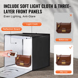 Automotive Repair & Speciality Tools: VEVOR Photo Studio Light Box 3000-5600K Adjustable 3 Color Temperatures, 50.5 x 48.5 x 49.5 cm
