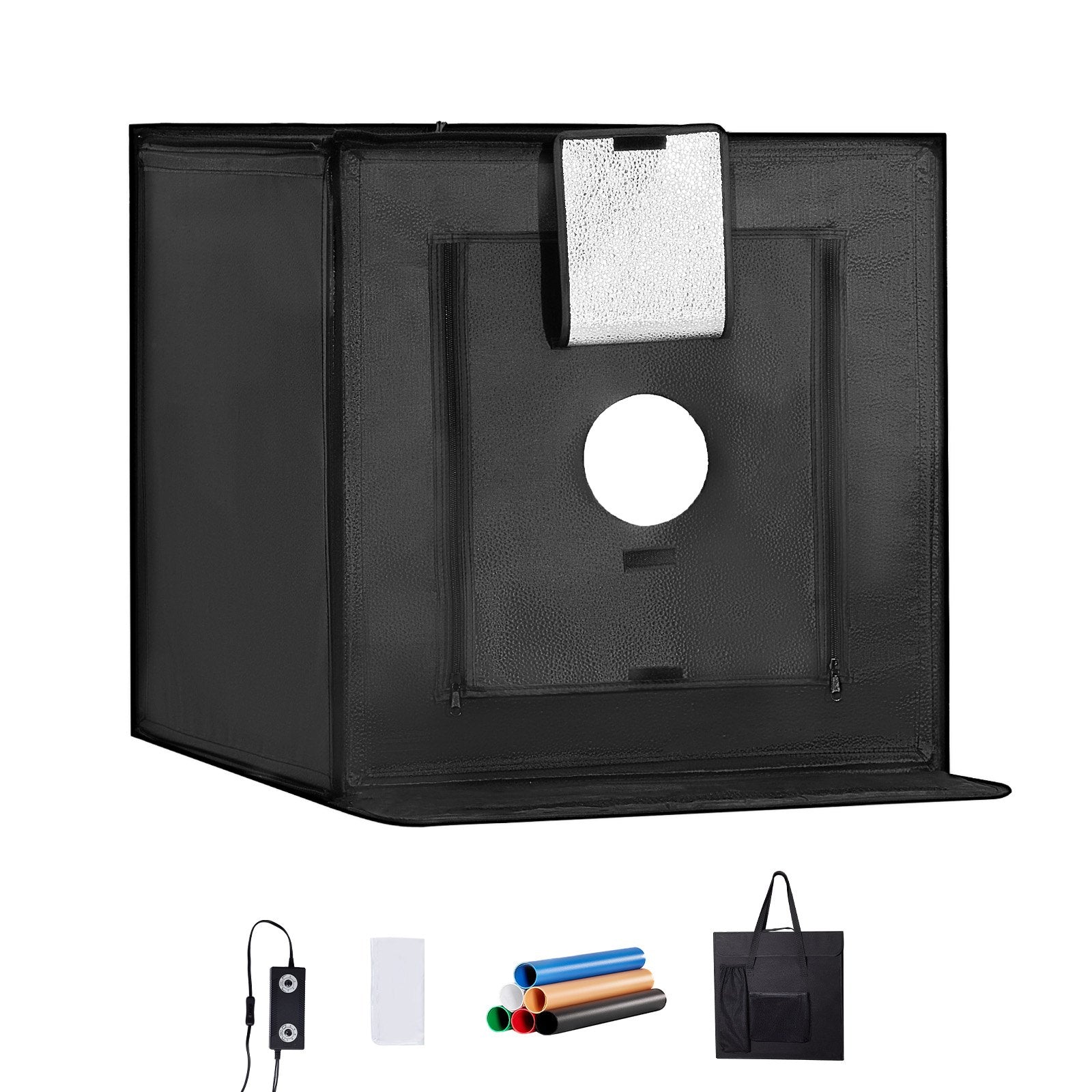 Automotive Repair & Speciality Tools: VEVOR Photo Studio Light Box 3000-5600K Adjustable 3 Color Temperatures, 60 x 59 x 60 cm