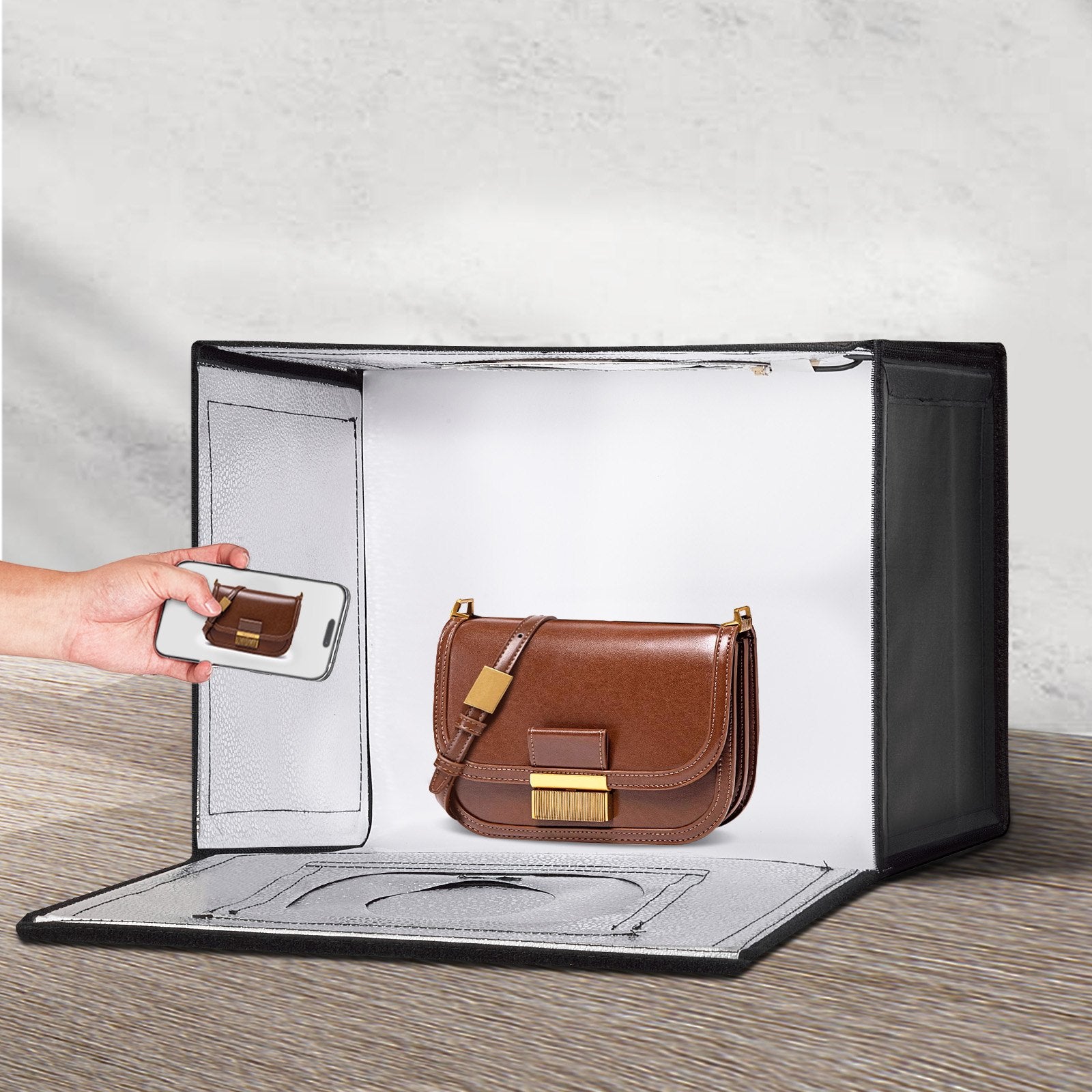 Picture Frames: VEVOR Photo Studio Light Box 3000-5600K Adjustable 3 Color Temperatures,41 x 30 x 30.5cm