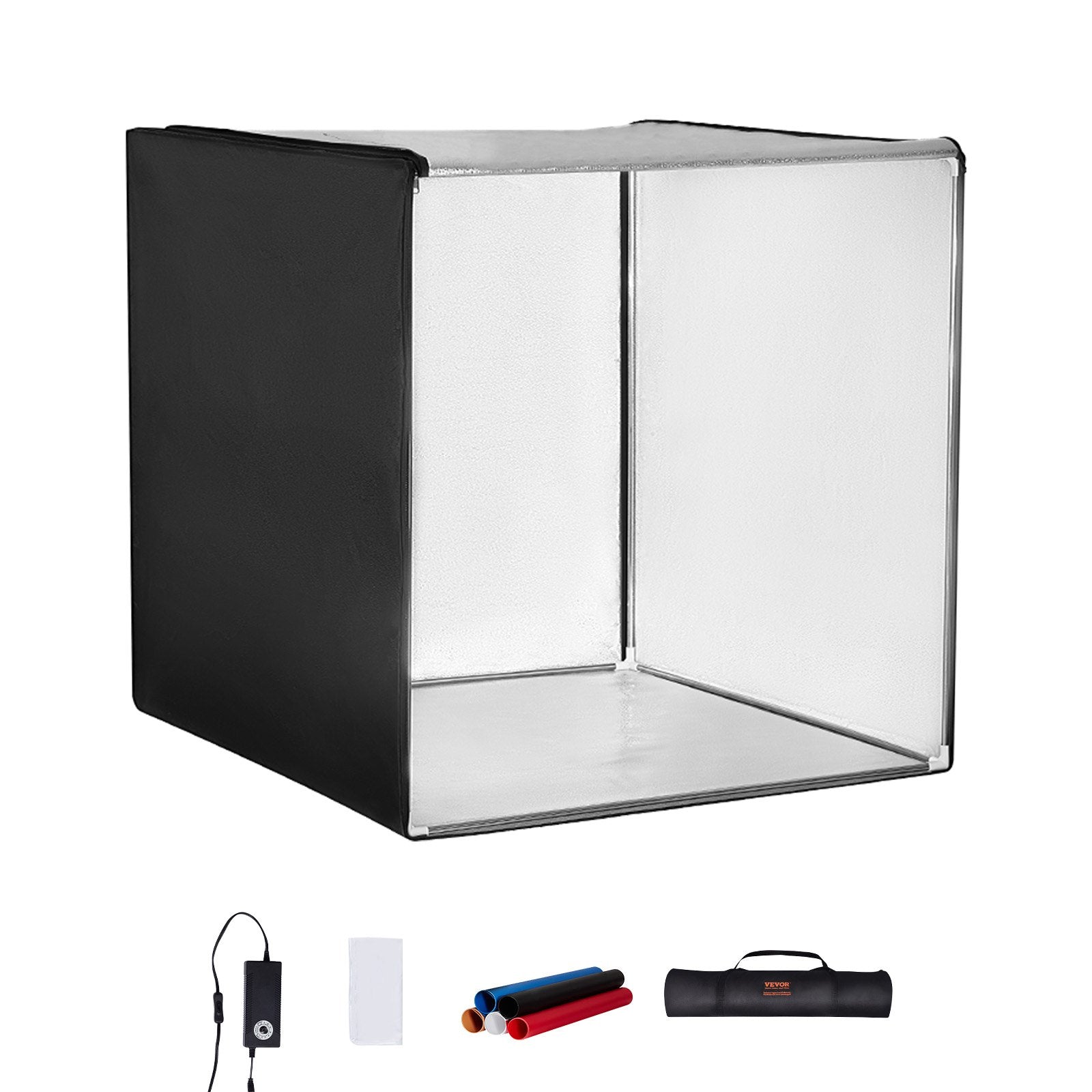 Automotive Repair & Speciality Tools: VEVOR Photo Studio Light Box 5600K with 210 LED Lights Power Adapter, 81.5 x 81.5 x 81.5 cm