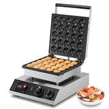 Food Warmers & Chafing Dishes: VEVOR Mini Dutch Pancake Maker, 25PCS 43mm Diameter Dorayaki Baker Machine, 1700W Commercial Electric Poffertjes Grill, Non-stick Stainless Steel, Temp & Time Control, for Home Kitchen Restaurant