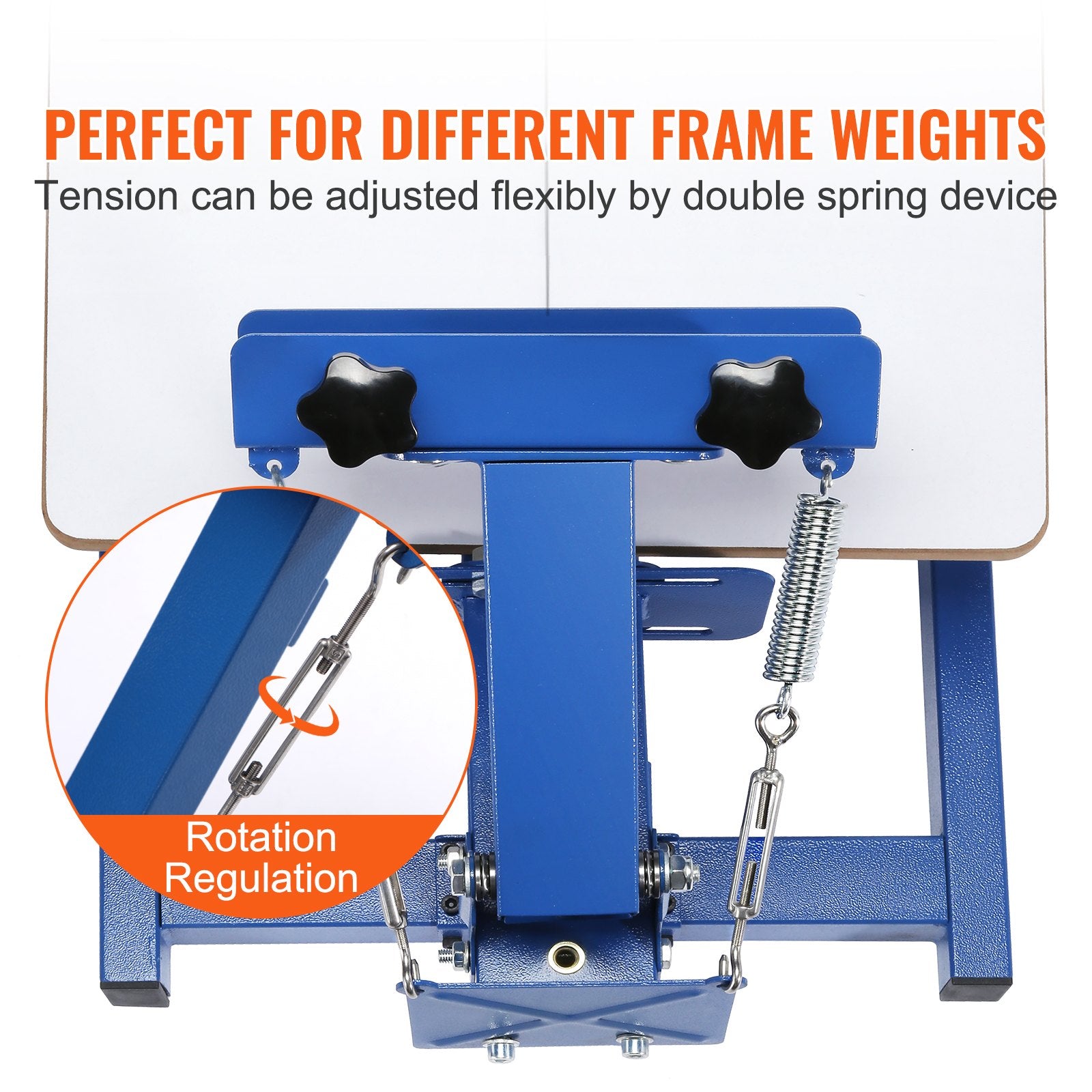Hand Tools: VEVOR Screen Printing Machine, 1 Color 1 Station Silk Screen Printing Press, 21.2x17.7in / 54x45cm Screen Printing Press, Double-layer Positioning Pallet, Adjustable Tension for T-shirt DIY Printing