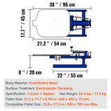 Hand Tools: VEVOR Screen Printing Machine, 1 Color 1 Station Silk Screen Printing Press, 21.2x17.7in / 54x45cm Screen Printing Press, Double-layer Positioning Pallet, Adjustable Tension for T-shirt DIY Printing