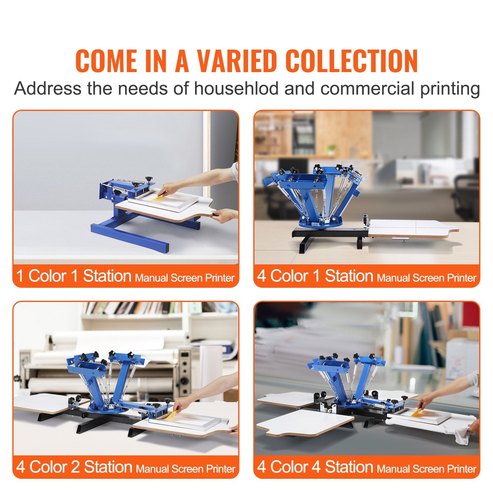 Automotive Decor: VEVOR 4 Color 1 Station Silk Screening Screenprint Press Screen Printing Machine