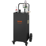 Fuel & Exhaust: VEVOR Fuel Caddy Fuel Storage Tank 114L Volume 4 Wheels with Manuel Pump Black