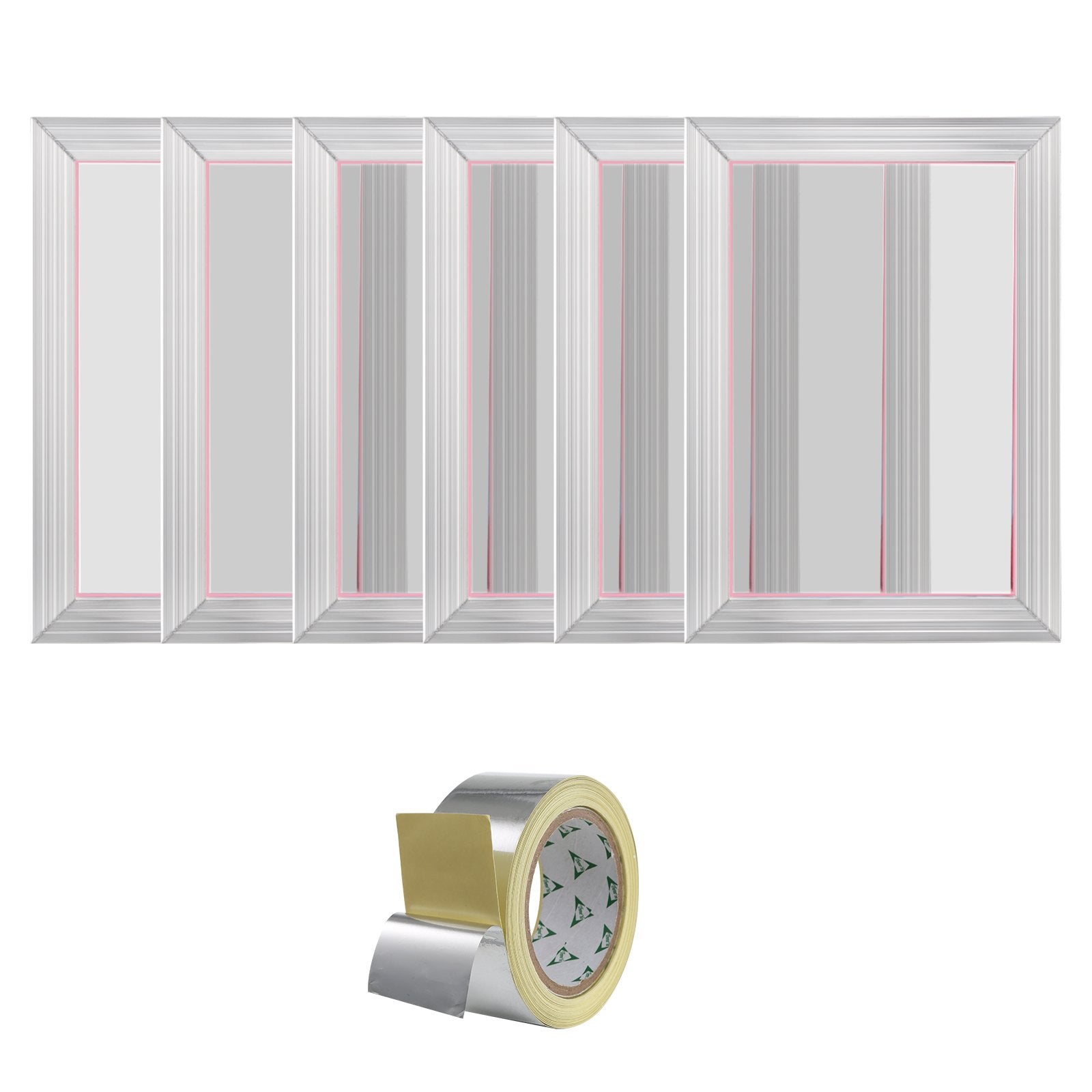 Kitchen Sinks: VEVOR Screen Printing Kit, 6 Pieces Aluminum Silk Screen Printing Frames, 25.4 x 35.6 cm Silk Screen Printing Frame with 110 Count Mesh, High Tension Nylon Mesh and Sealing Tape for T-shirts DIY