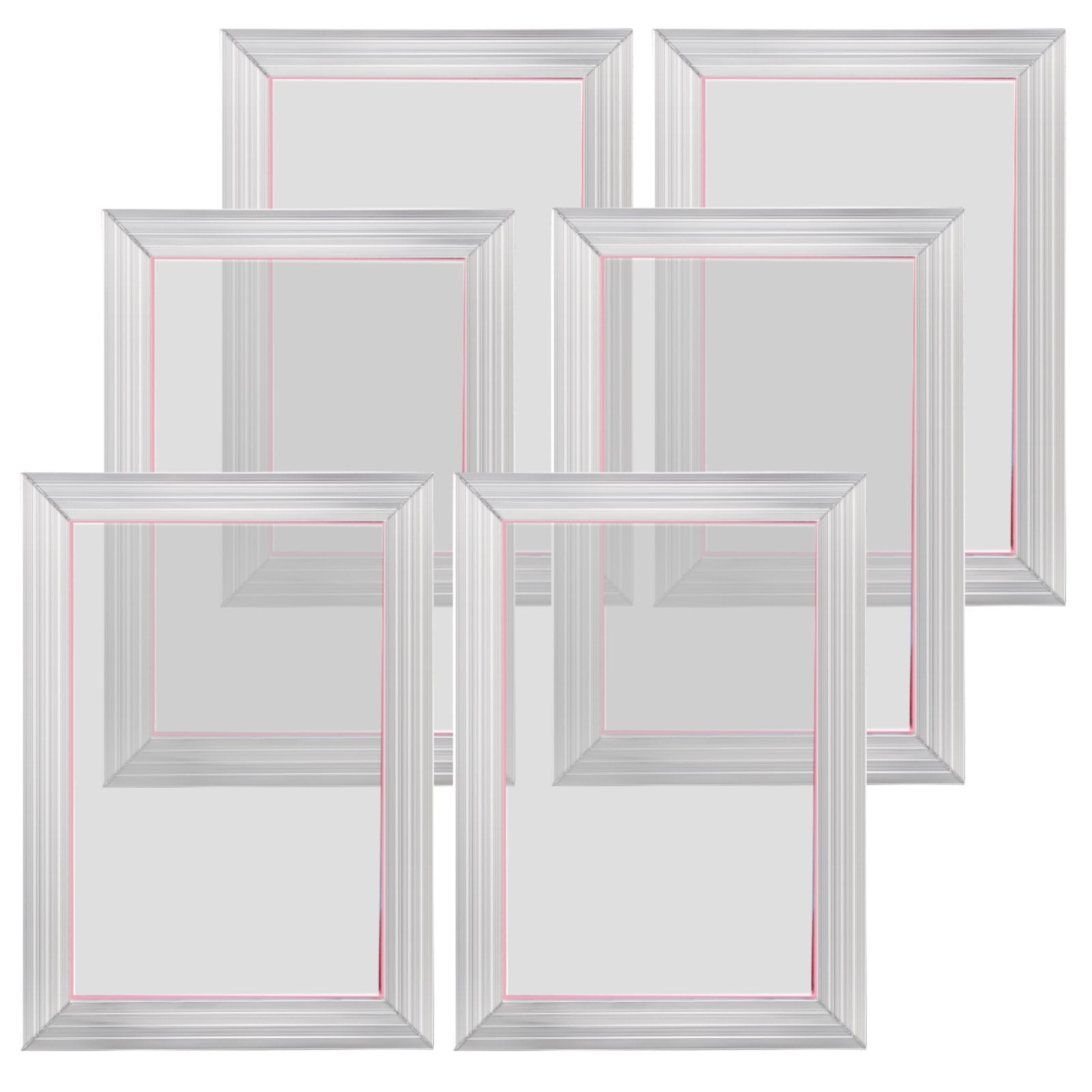 Kitchen Sinks: VEVOR Screen Printing Kit, 6 Pieces Aluminum Silk Screen Printing Frames, 25.4 x 35.6 cm Silk Screen Printing Frame with 156 Count Mesh, High Tension Nylon Mesh and Sealing Tape for T-shirts DIY