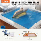 Kitchen Sinks: VEVOR Screen Printing Kit, 6 Pieces Aluminum Silk Screen Printing Frames, 25.4 x 35.6 cm Silk Screen Printing Frame with 156 Count Mesh, High Tension Nylon Mesh and Sealing Tape for T-shirts DIY