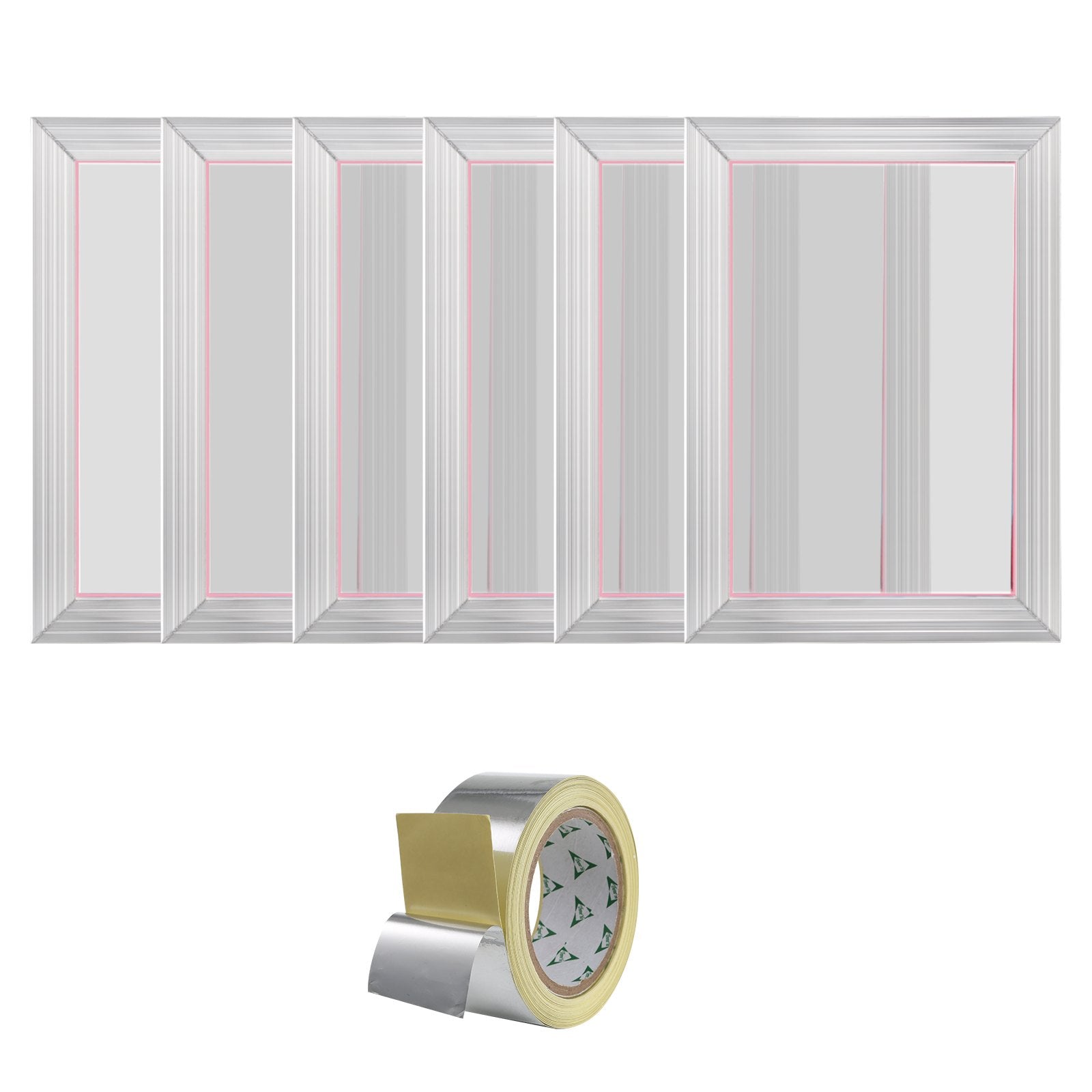 Kitchen Sinks: VEVOR Screen Printing Kit, 6 Pieces Aluminum Silk Screen Printing Frames, 25.4 x 35.6 cm Silk Screen Printing Frame with 156 Count Mesh, High Tension Nylon Mesh and Sealing Tape for T-shirts DIY