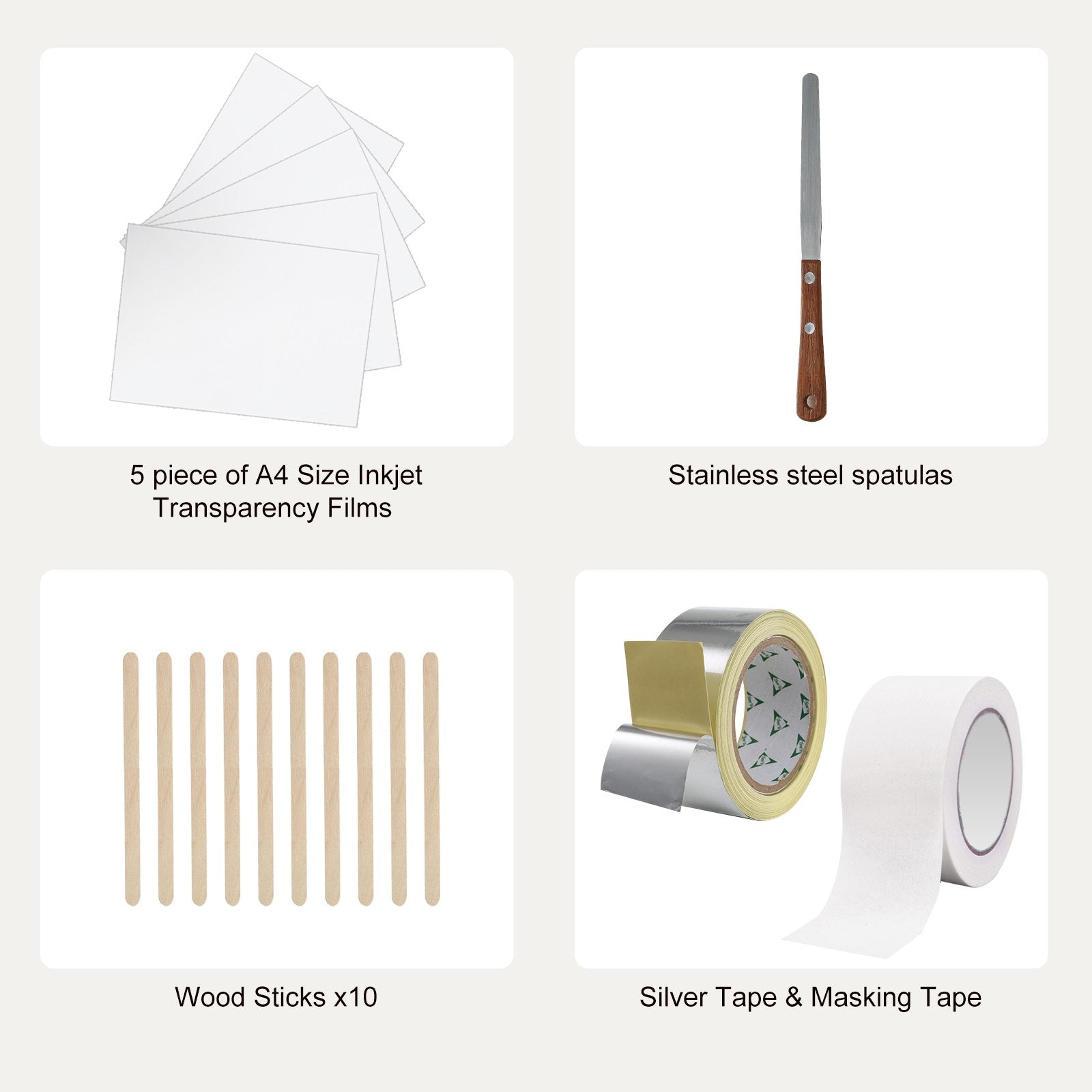 Jewellery Making Kits: VEVOR Screen Printing Kit, 2 Pieces Aluminum Silk Screen Printing Frames20.3 x 25.4/25.4 x 35.6cm 110 Count Mesh, 2 Tapes and Screen Printing Squeegees and Transparency Films for T-shirts DIY