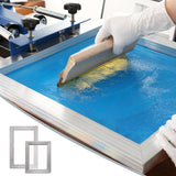 Jewellery Making Kits: VEVOR Screen Printing Kit, 2 Pieces Aluminum Silk Screen Printing Frames20.3 x 25.4/25.4 x 35.6cm 110 Count Mesh, 2 Tapes and Screen Printing Squeegees and Transparency Films for T-shirts DIY