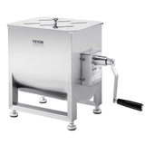 Audio Players & Recorders: VEVOR Manual Meat Mixer, 60L Fixed Tank Meat Processing Equipment(Mixing Max 60LBS for Meat), Stainless Steel Meat Mixer, Sausage Mixer Machine with Lid Handle Gear Reducer, Ground Beef Hand Mixer