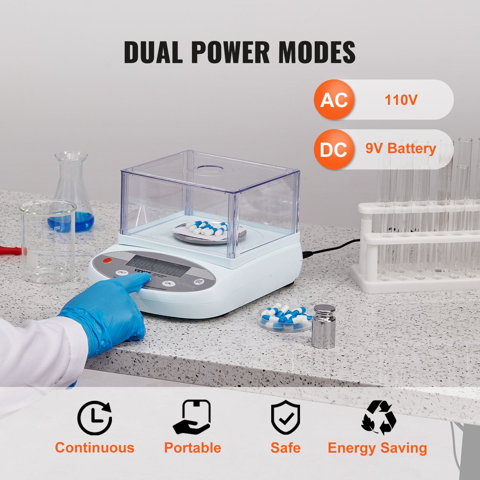 Analytical Balance Lab Scale 500g x 0.001g 13 Units with Windshield LCD