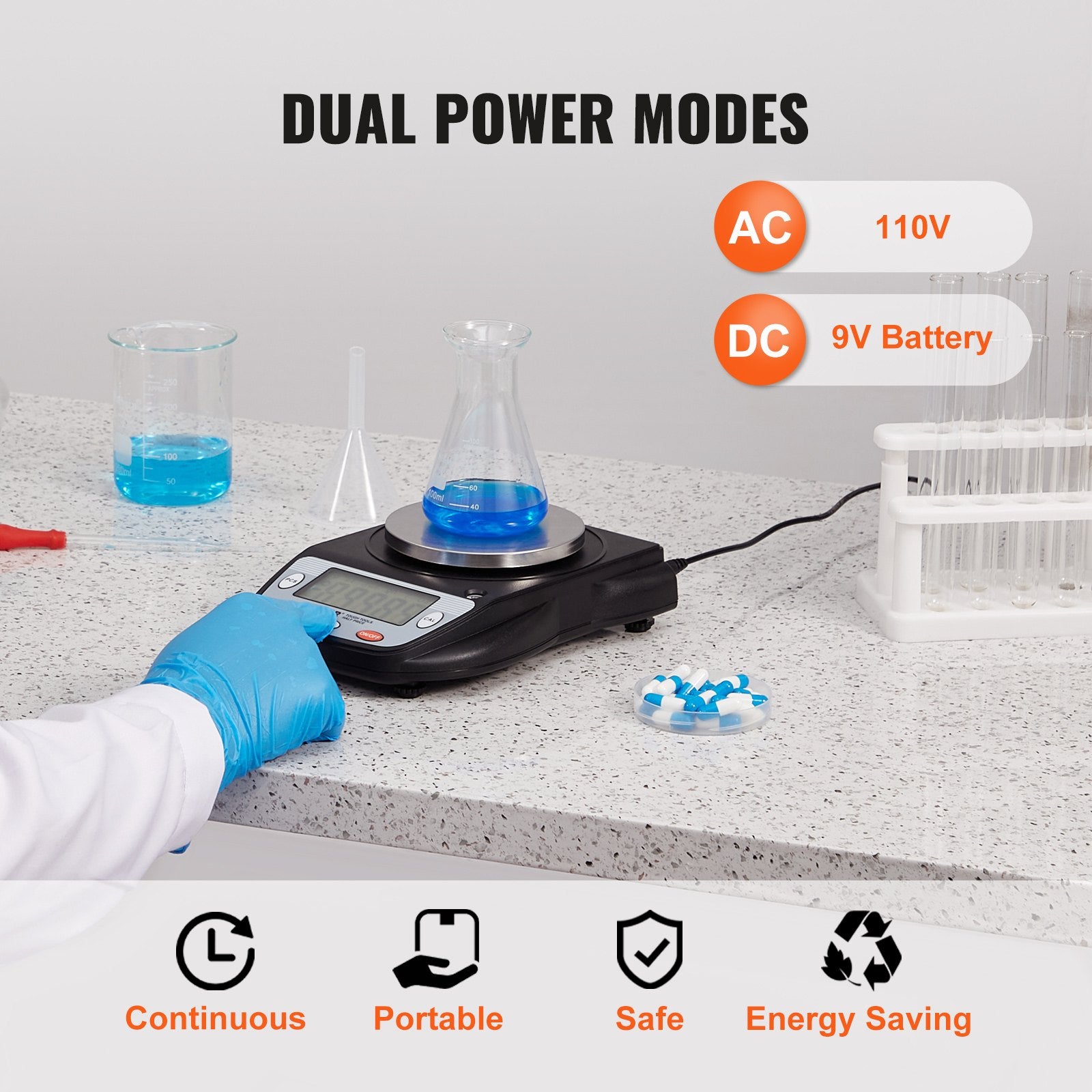 Kitchen Scales: VEVOR Analytical Balance Lab Scale 600g x 0.01g 6 Units Conversion Electronic