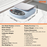 Measuring Tools & Sensors: VEVOR Analytical Balance Lab Scale 2000g x 0.01g 13 Units Conversion Electronic