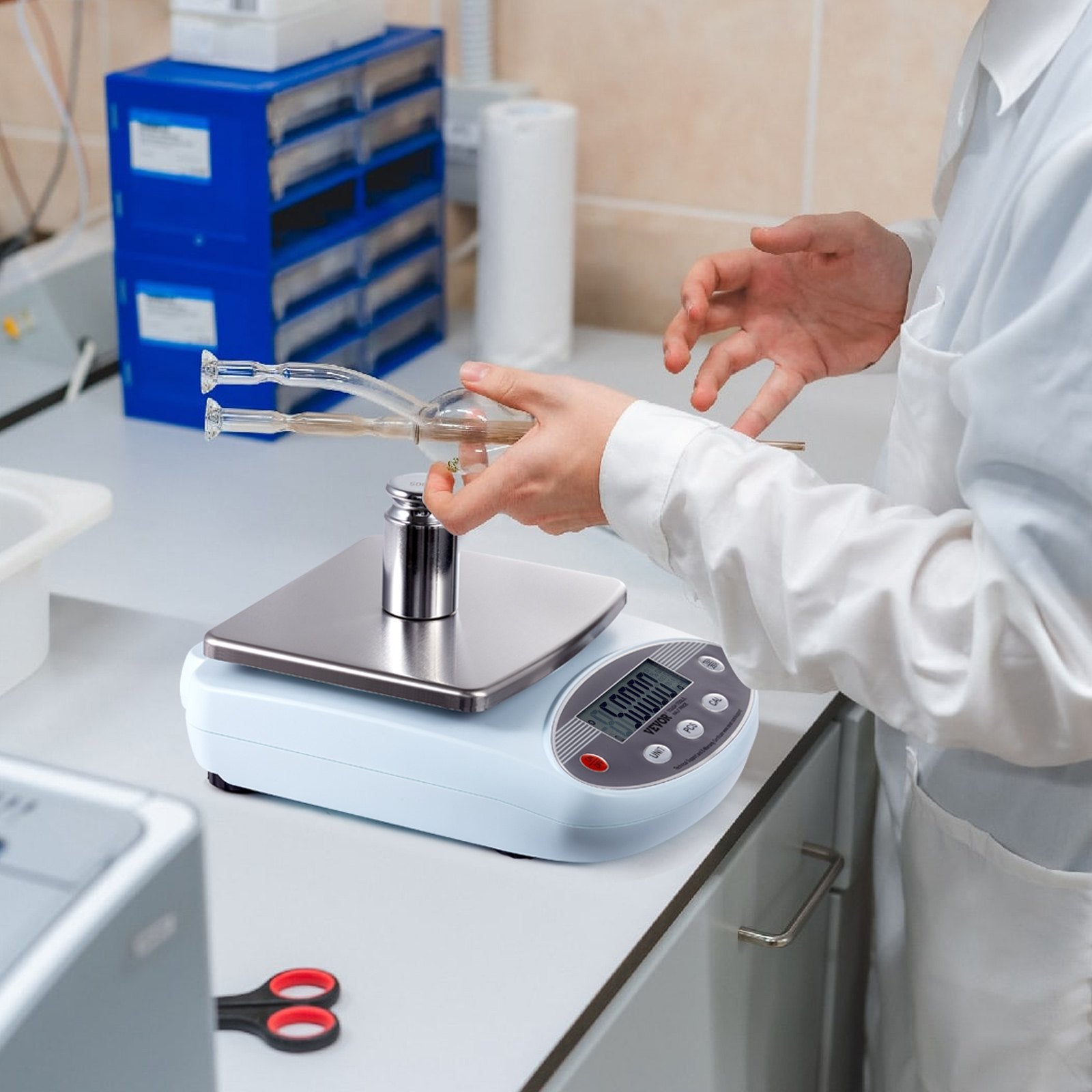 Measuring Tools & Sensors: VEVOR Analytical Balance Lab Scale 2000g x 0.01g 13 Units Conversion Electronic