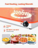Food Warmers & Chafing Dishes: VEVOR Commercial Food Warmer, 6-Pan Electric Steam Table, 1200W Professional Countertop Stainless Steel Buffet Bain Marie with 30-85°C Temp Control for Catering, Buffet, Parties, Restaurants