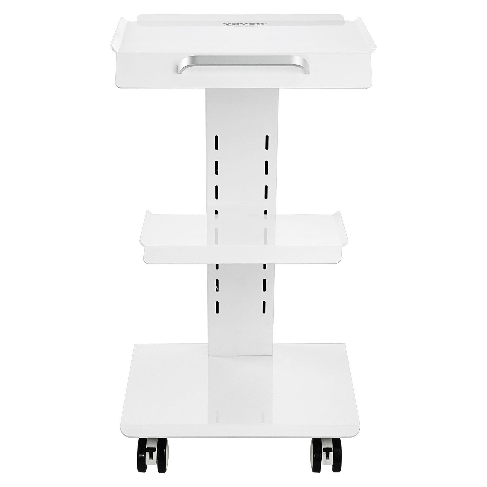 Kitchen & Dining Trolleys: VEVOR Trolley Cart Dental Lab Mobile Rolling Serving Cart 3 Layers with Socket
