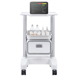Kitchen & Dining Trolleys: VEVOR 2 Tiers Lab Carts Mobile Medical Cart with 1 Drawer & 1 Top Tray White