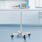 Changing Tables: VEVOR Mayo Stand, Stainless Steel Mayo Tray, Load Capacity up to 35 lbs, Adjustable Height 25.2"-39.8", Medical Tray on Wheels with Removable Tray for Spa, Salon, Clinic, Personal Care