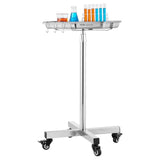 Changing Tables: VEVOR Mayo Stand, Stainless Steel Mayo Tray, Load Capacity up to 35 lbs, Adjustable Height 25.2"-39.8", Medical Tray on Wheels with Removable Tray for Spa, Salon, Clinic, Personal Care
