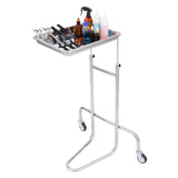 Kitchen & Dining Trolleys: VEVOR Stainless Steel Lab Cart with Single Tray & 2 Silent Wheels for Lab Clinic