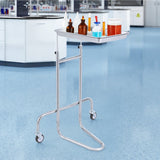 Kitchen & Dining Trolleys: VEVOR Stainless Steel Lab Cart with Single Tray & 2 Silent Wheels for Lab Clinic
