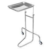 Kitchen & Dining Trolleys: VEVOR Stainless Steel Lab Cart with Single Tray & 2 Silent Wheels for Lab Clinic