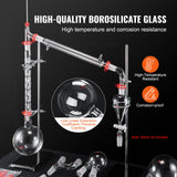 Audio Accessories: VEVOR Lab Glassware Distillation Kit 1000ml 3.3 Boro 29 pcs Glassware Equipment