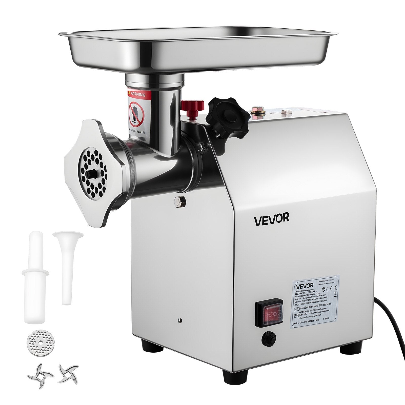 Commercial Electric Meat Grinder 5.5 Lbs/Min Sausage Stuffer Maker Kitchen