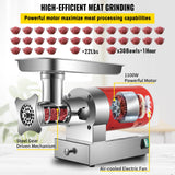 Speciality Appliances: VEVOR Electric Meat Grinder Machine Electric Meat Mincer 661 Lbs/Hour 1100W