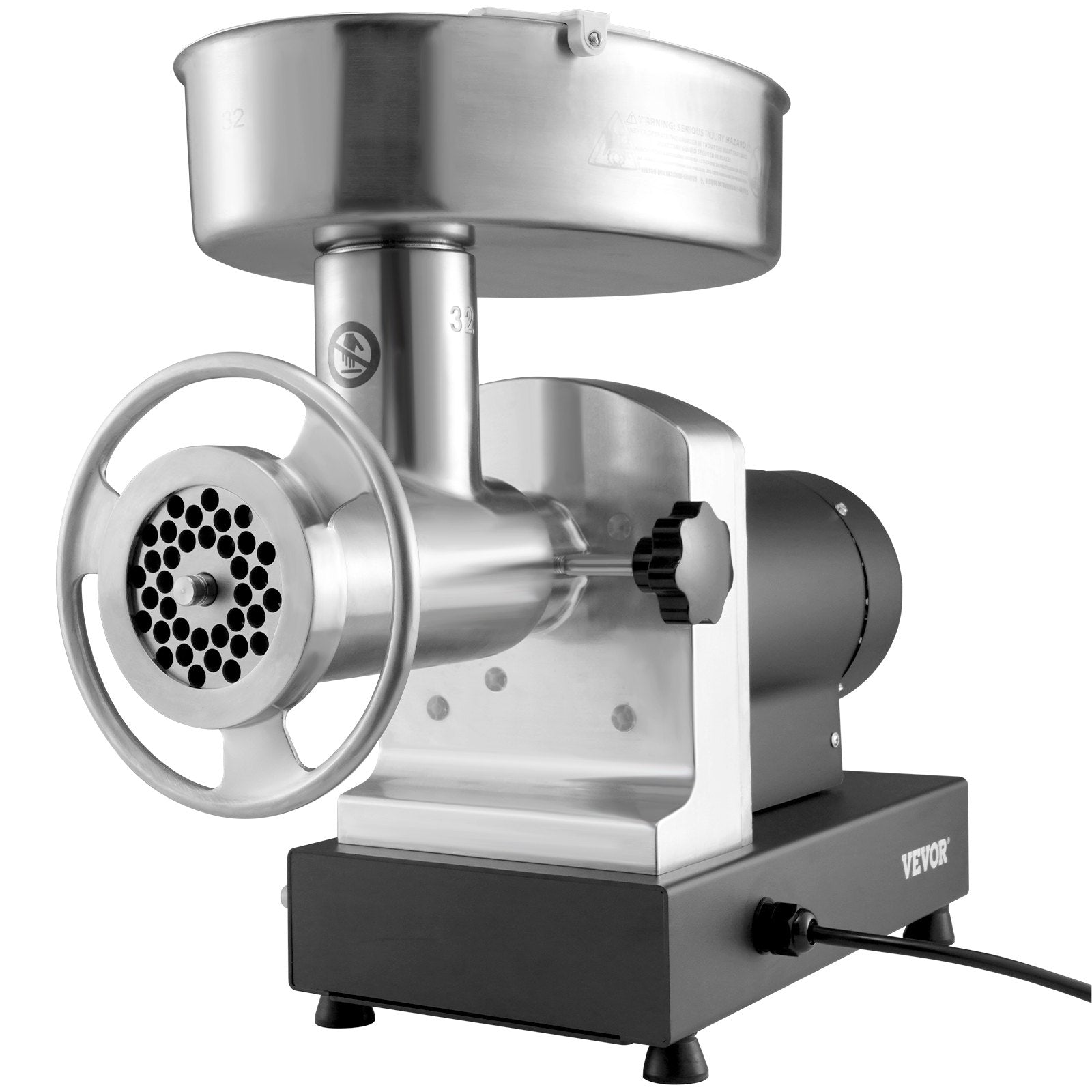 Gardening Tools: VEVOR Electric Meat Grinder, 9.5 Kg/Min Capacity, Countertop Industrial Meat Mincer w/ Blade, Grinding Plate, Sausage Maker & Kubbe Kit, Carbon Steel Commercial Meat Grinder for Kitchen Restaurant