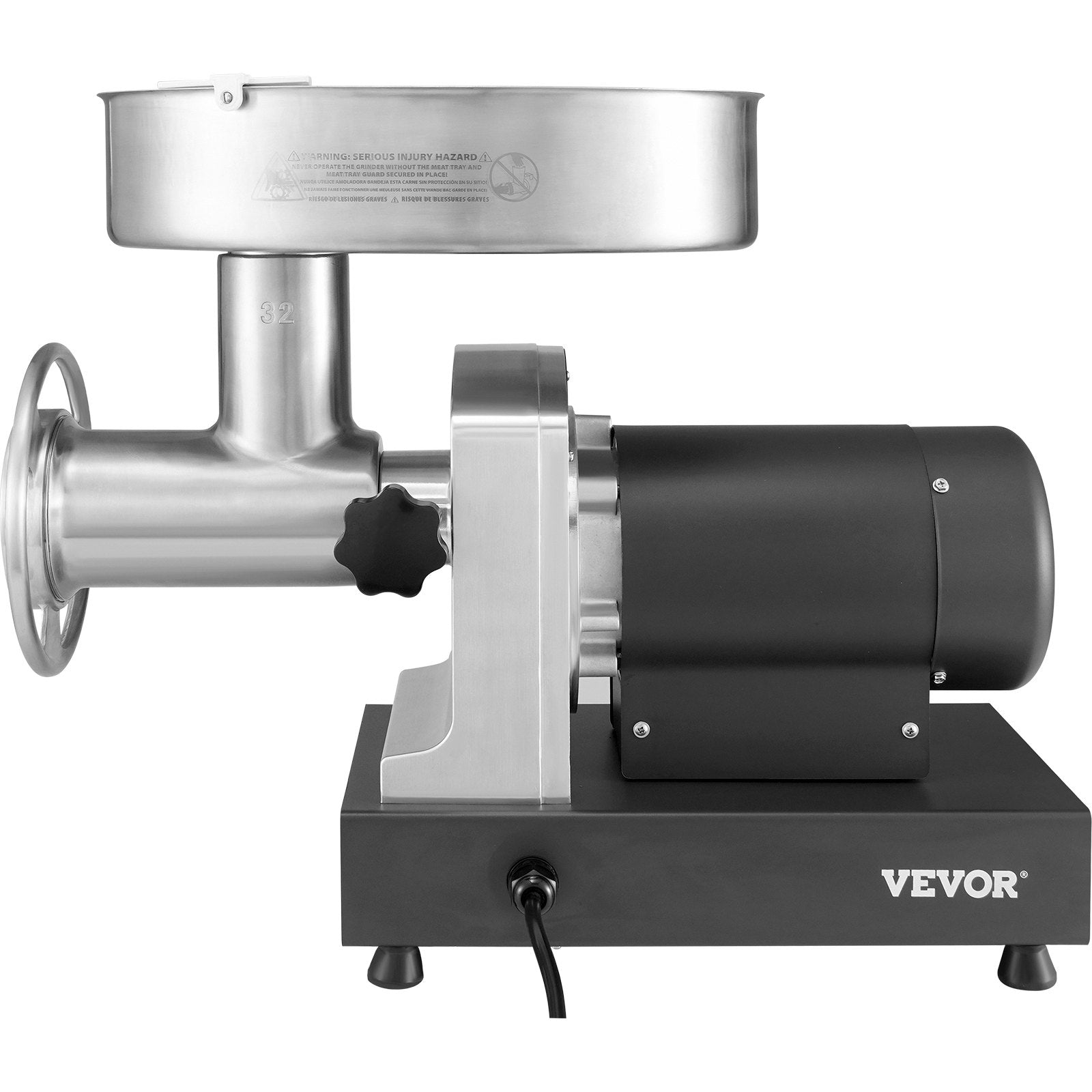 Gardening Tools: VEVOR Electric Meat Grinder, 9.5 Kg/Min Capacity, Countertop Industrial Meat Mincer w/ Blade, Grinding Plate, Sausage Maker & Kubbe Kit, Carbon Steel Commercial Meat Grinder for Kitchen Restaurant