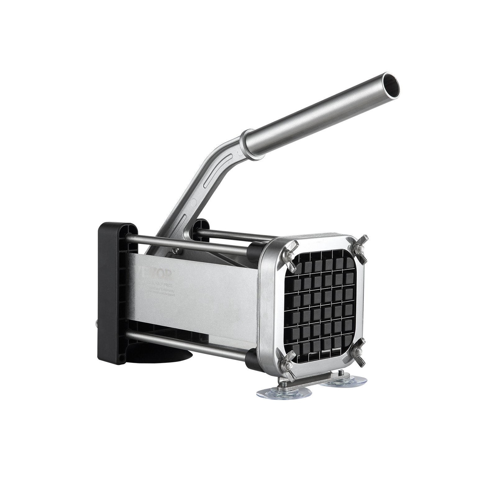 Food Storage: VEVOR French Fry Cutter, Potato Slicer with 1/2-Inch and 3/8-Inch Stainless Steel Blades, Manual Potato Cutter Chopper with Suction Cups, Great for Potato, French Fries, Cucumber, Vegetables, Carrot