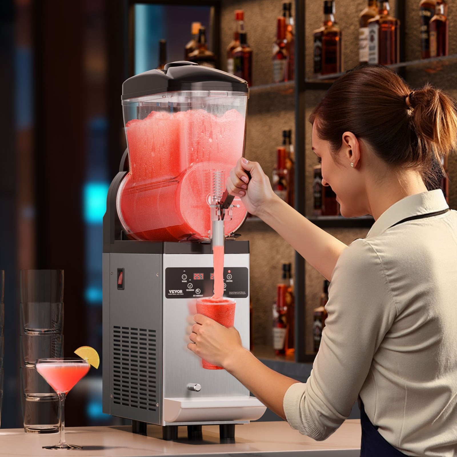 12L Commercial Slushy Machine Margarita Smoothie Frozen Drink Maker