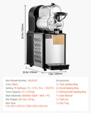 Food Mixers & Blenders: VEVOR 3L Commercial Slushy Machine Margarita Smoothie Frozen Drink Maker