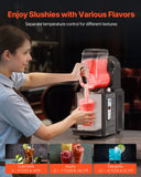 Food Storage: VEVOR Commercial Slushy Machine, 4L Single Tank Frozen Drink Machine, 16 Cups Stainless Steel Margarita Smoothie Frozen Drink Maker, Slushie Maker for Home Party Restaurants Cafe Bars