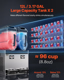 Food Storage: VEVOR 12Lx2 Tank Commercial Slushy Machine Margarita Smoothie Frozen Drink Maker