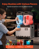 Food Storage: VEVOR 12Lx2 Tank Commercial Slushy Machine Margarita Smoothie Frozen Drink Maker