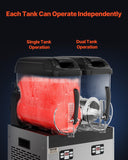 Food Storage: VEVOR 12Lx2 Tank Commercial Slushy Machine Margarita Smoothie Frozen Drink Maker