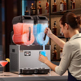 Food Storage: VEVOR 12Lx2 Tank Commercial Slushy Machine Margarita Smoothie Frozen Drink Maker